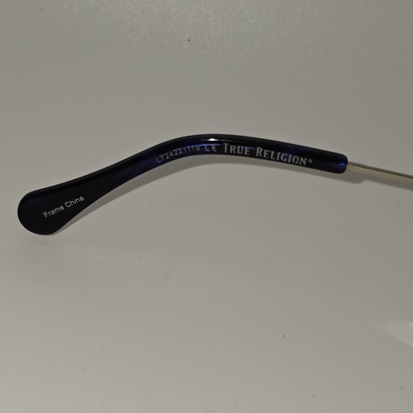 True‎ Religion Mens T013 BLU Blue RX Eyeglass Frames 54 20 145 - Picture 7 of 10